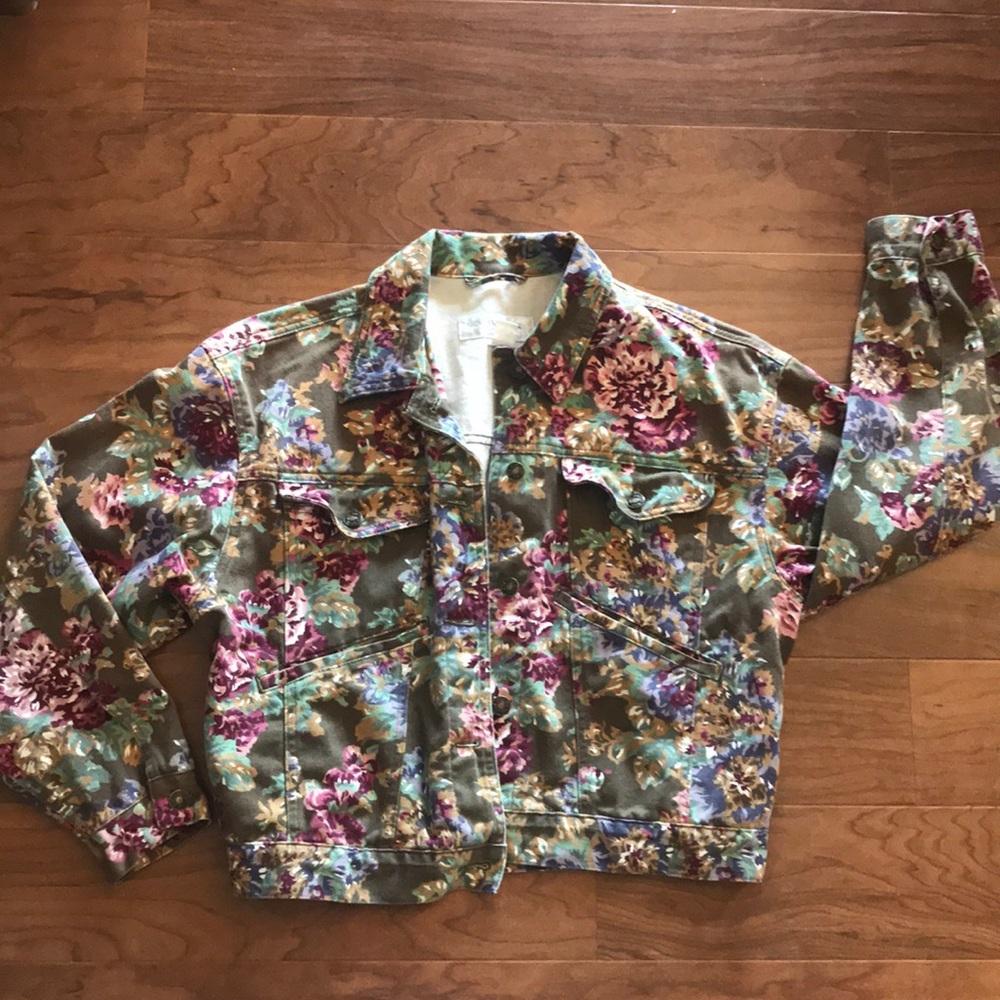 Vintage Style Jacket 100% Cotton sz Small